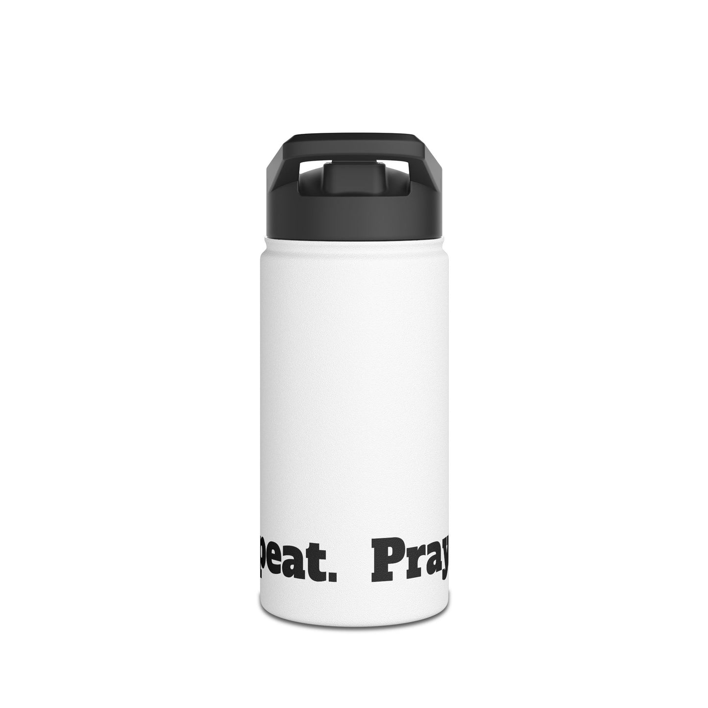 Motivational Stainless Steel Water Bottle - Hidrate. Repeat. & Eat. Pray.