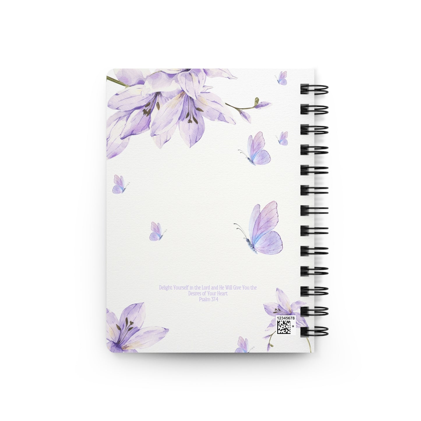 Inspirational Spiral Bound Journal with Floral Design - My Journal with Jesus