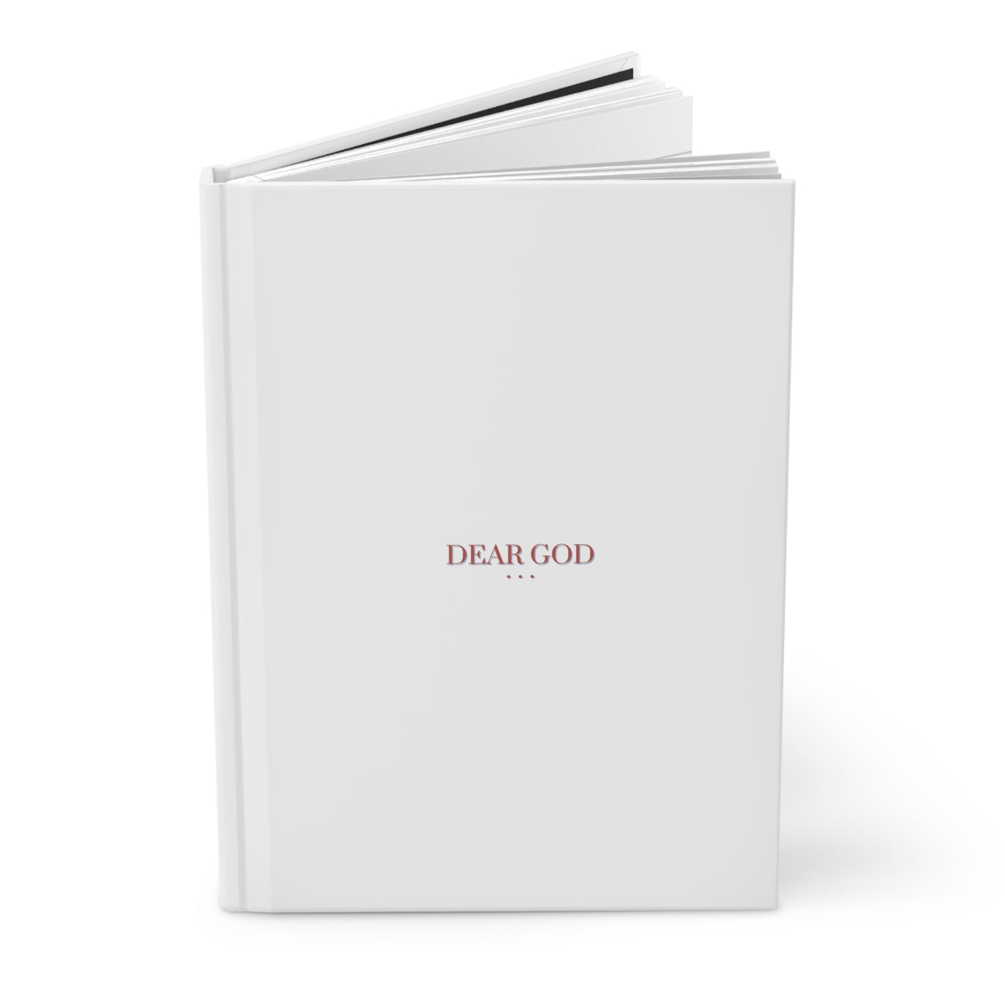 Inspirational Hardcover Journal | Dear God - Faith - Based Matte Finish